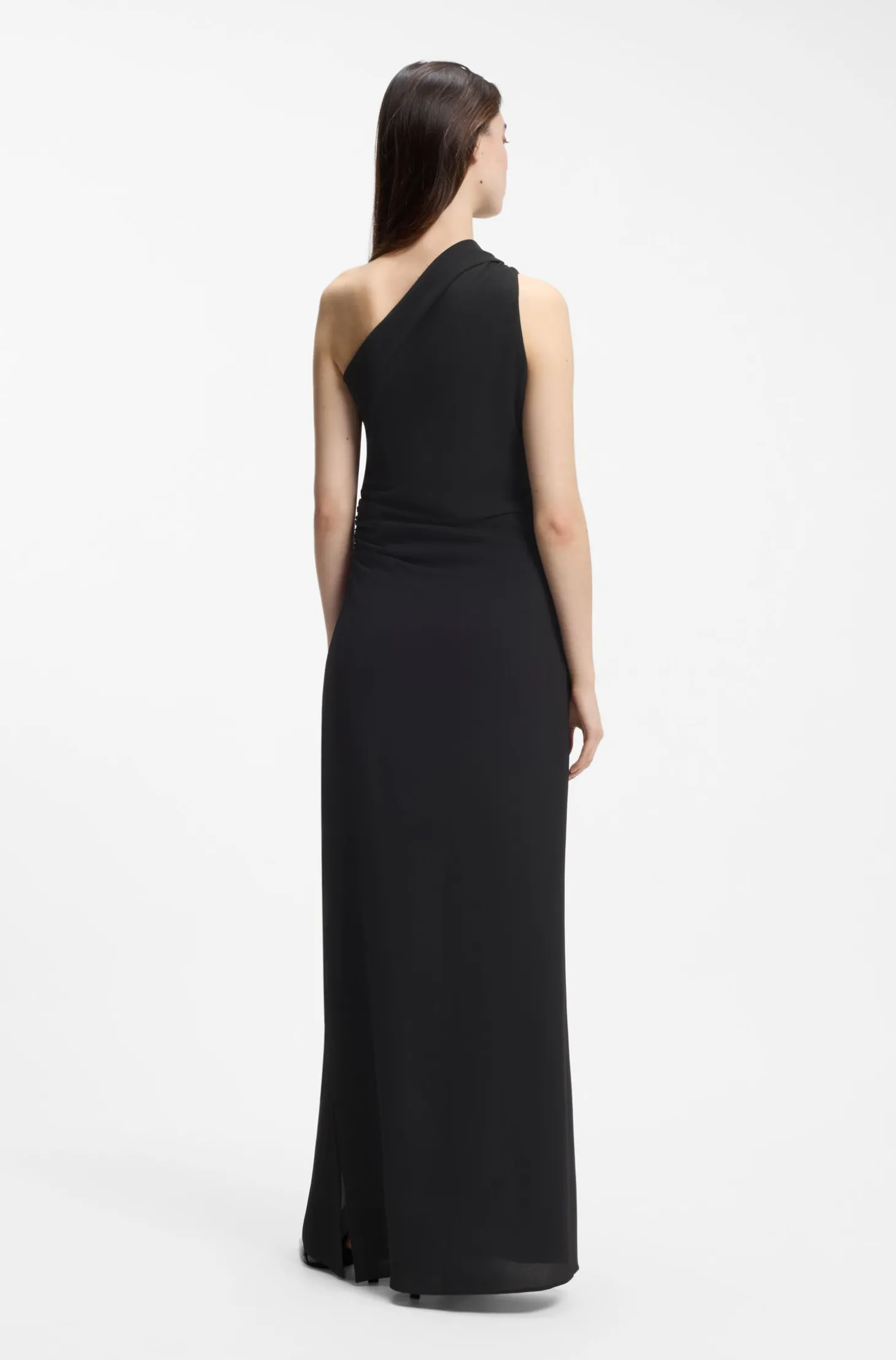 One-Shoulder-Kleid aus Stretch-Gewebe