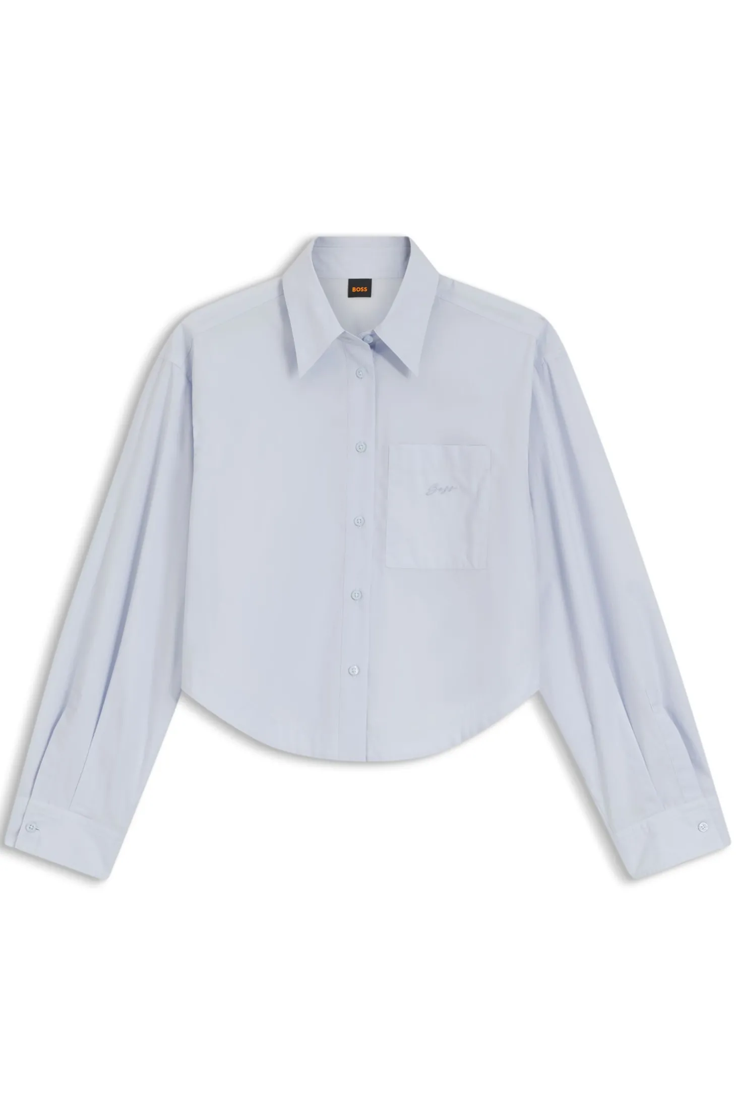 Oversized Bluse aus Baumwoll-Popeline