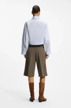 Oversized Bluse aus Baumwoll-Popeline