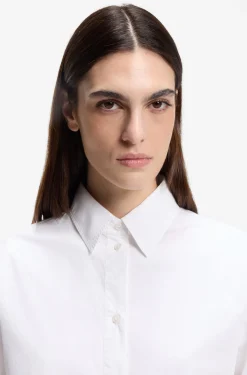 Oversized Bluse aus Baumwoll-Popeline