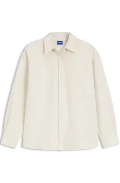 Oversized Bluse aus Baumwoll-Twill
