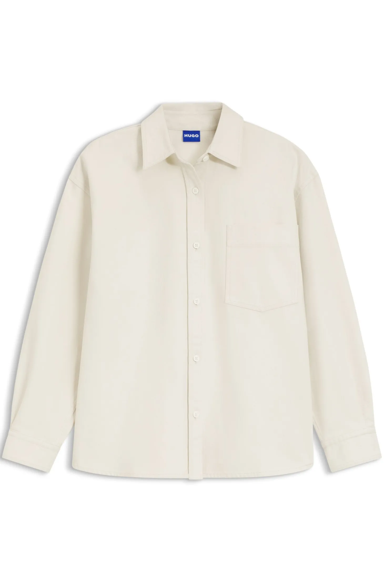 Oversized Bluse aus Baumwoll-Twill