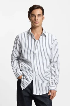 Oversized-Fit Hemd aus gestreifter Baumwoll-Popeline
