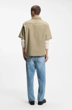 Oversized-Fit Hemd aus Stretch-Baumwolle