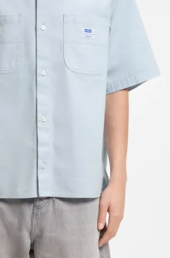 Oversized-Fit Hemd aus strukturierter Baumwolle mit aufgesetzten Taschen