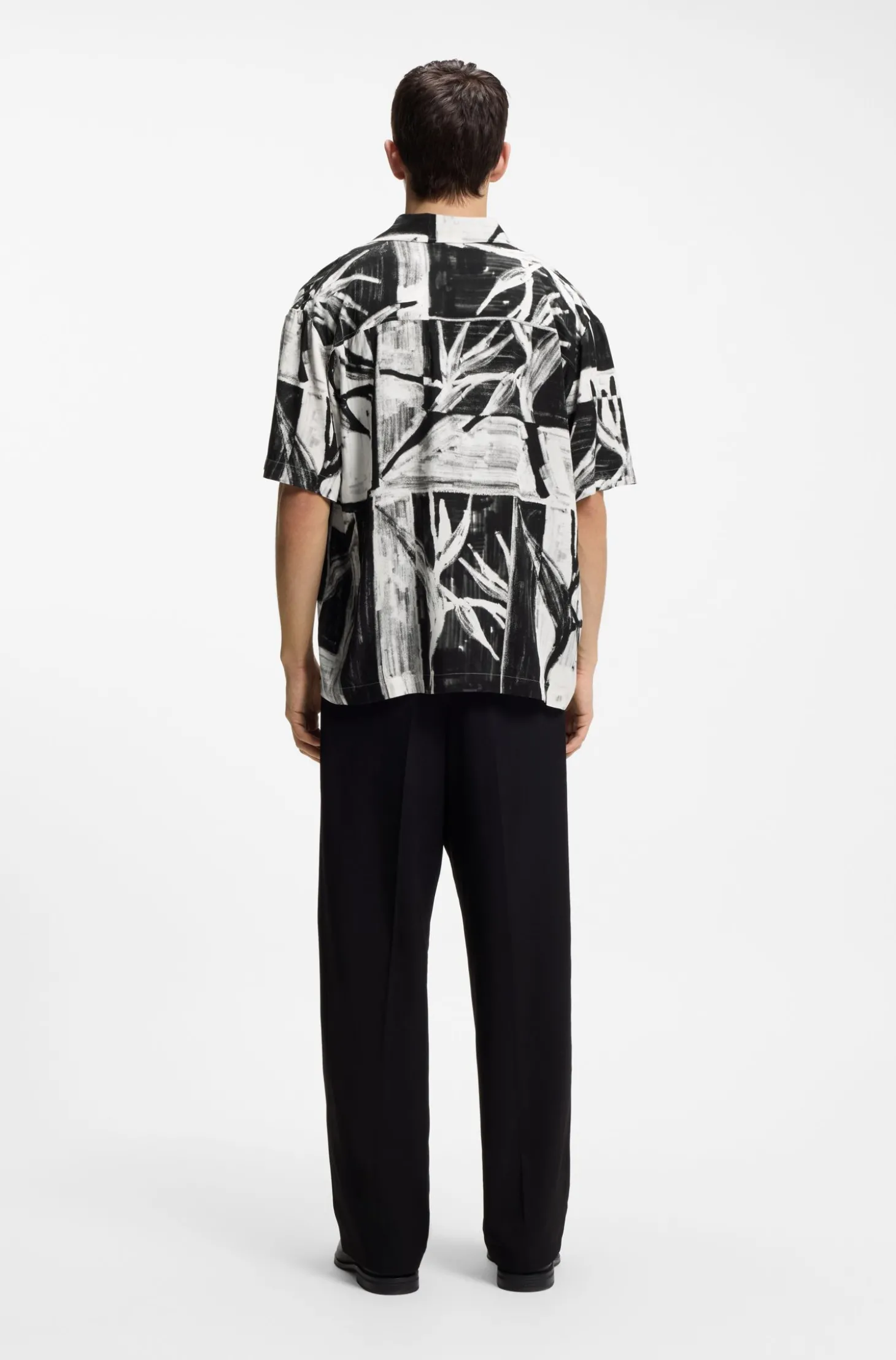 Oversized-Fit Hemd mit Print und Freizeitkragen