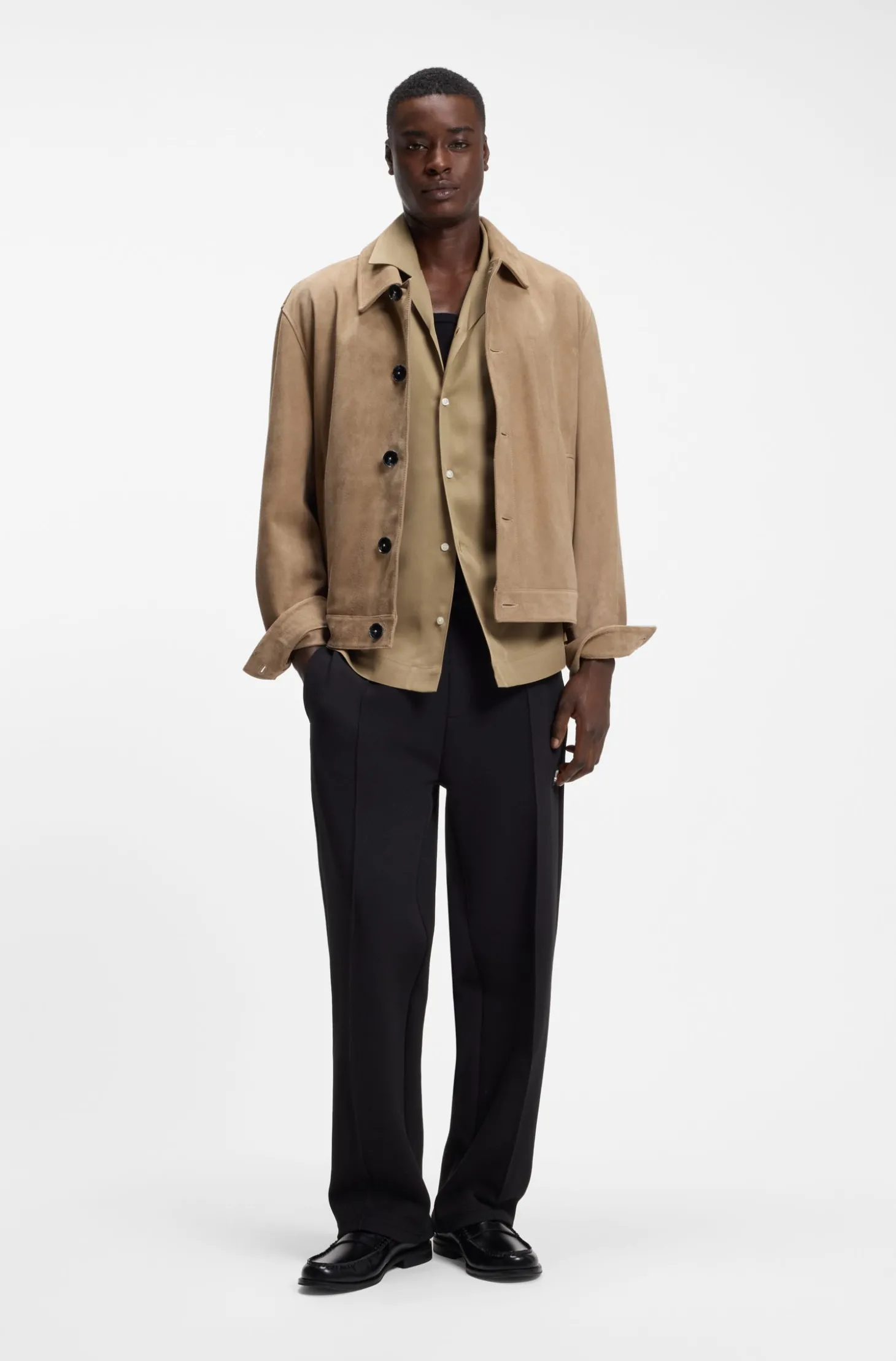 Oversized-Fit Hemd mit Stack-Logo-Besatz