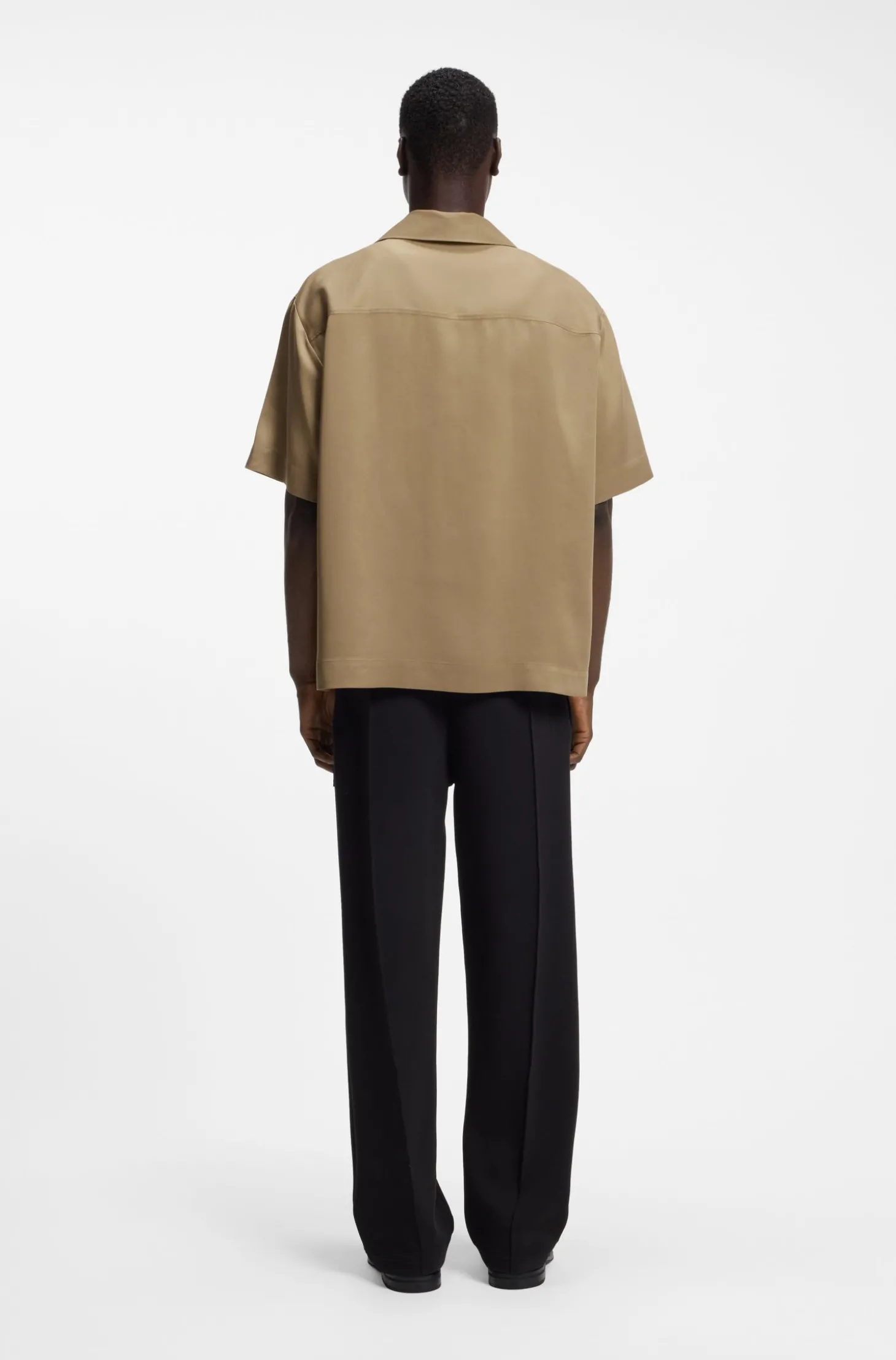 Oversized-Fit Hemd mit Stack-Logo-Besatz