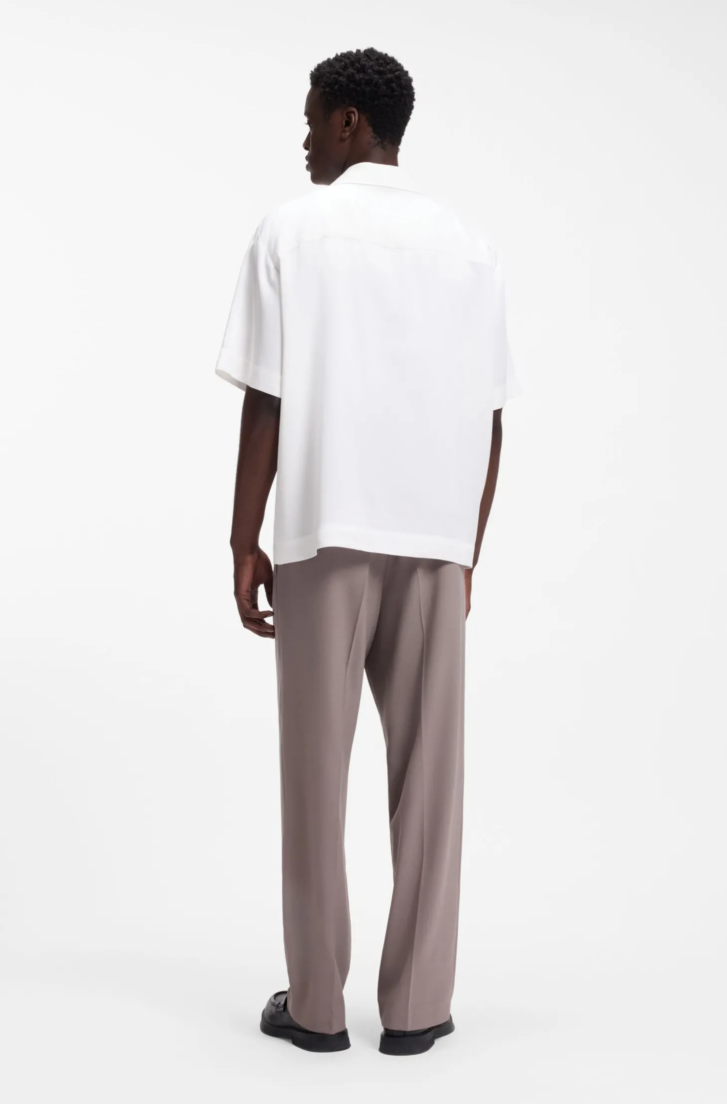 Oversized-Fit Hemd mit Stack-Logo-Besatz