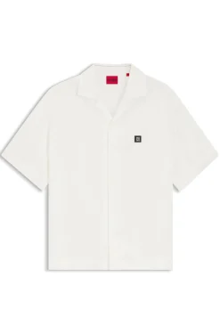 Oversized-Fit Hemd mit Stack-Logo-Besatz