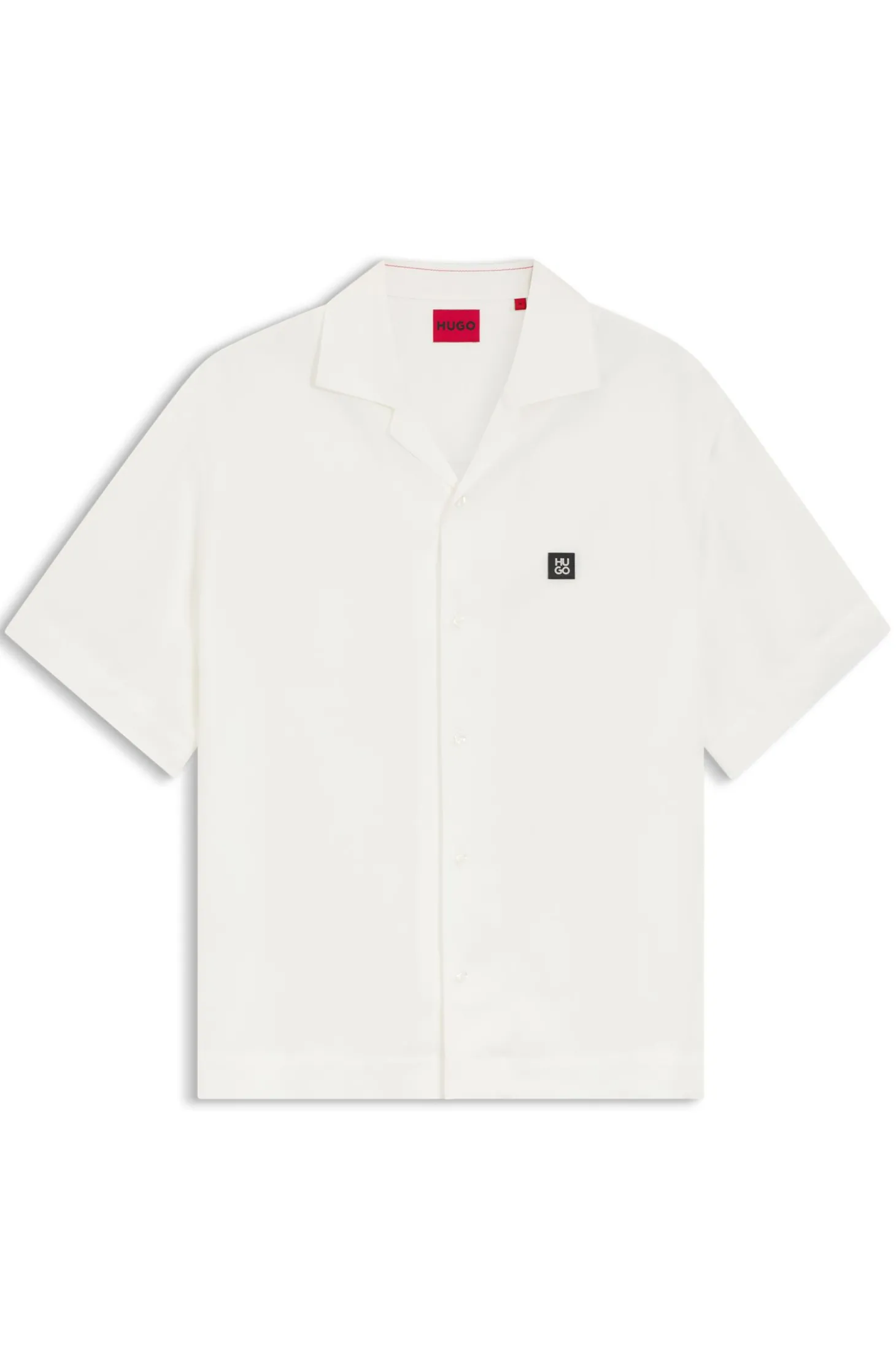 Oversized-Fit Hemd mit Stack-Logo-Besatz