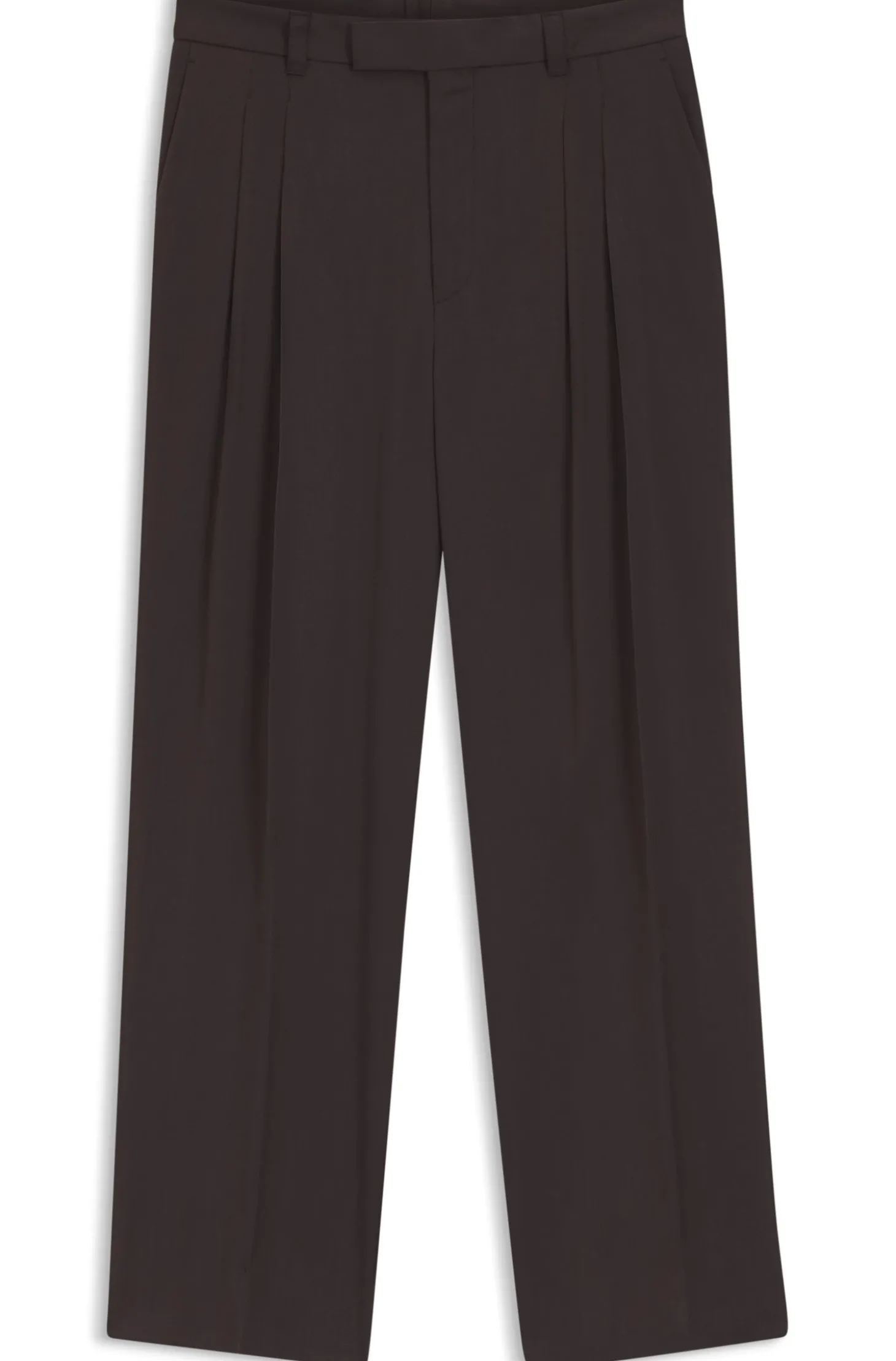 Oversized-Fit Hose aus drapiertem Twill