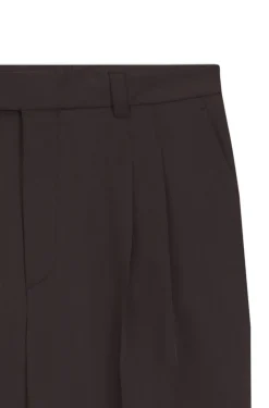 Oversized-Fit Hose aus drapiertem Twill