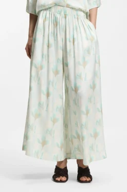 Oversized-Fit Hose mit weitem Bein und Blumenprint