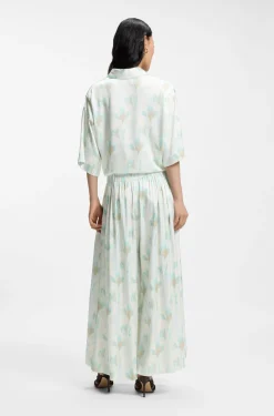 Oversized-Fit Hose mit weitem Bein und Blumenprint
