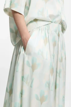 Oversized-Fit Hose mit weitem Bein und Blumenprint