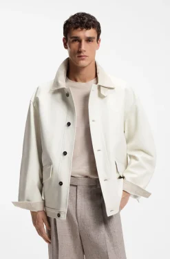 Oversized-Fit Jacke aus Nappaleder
