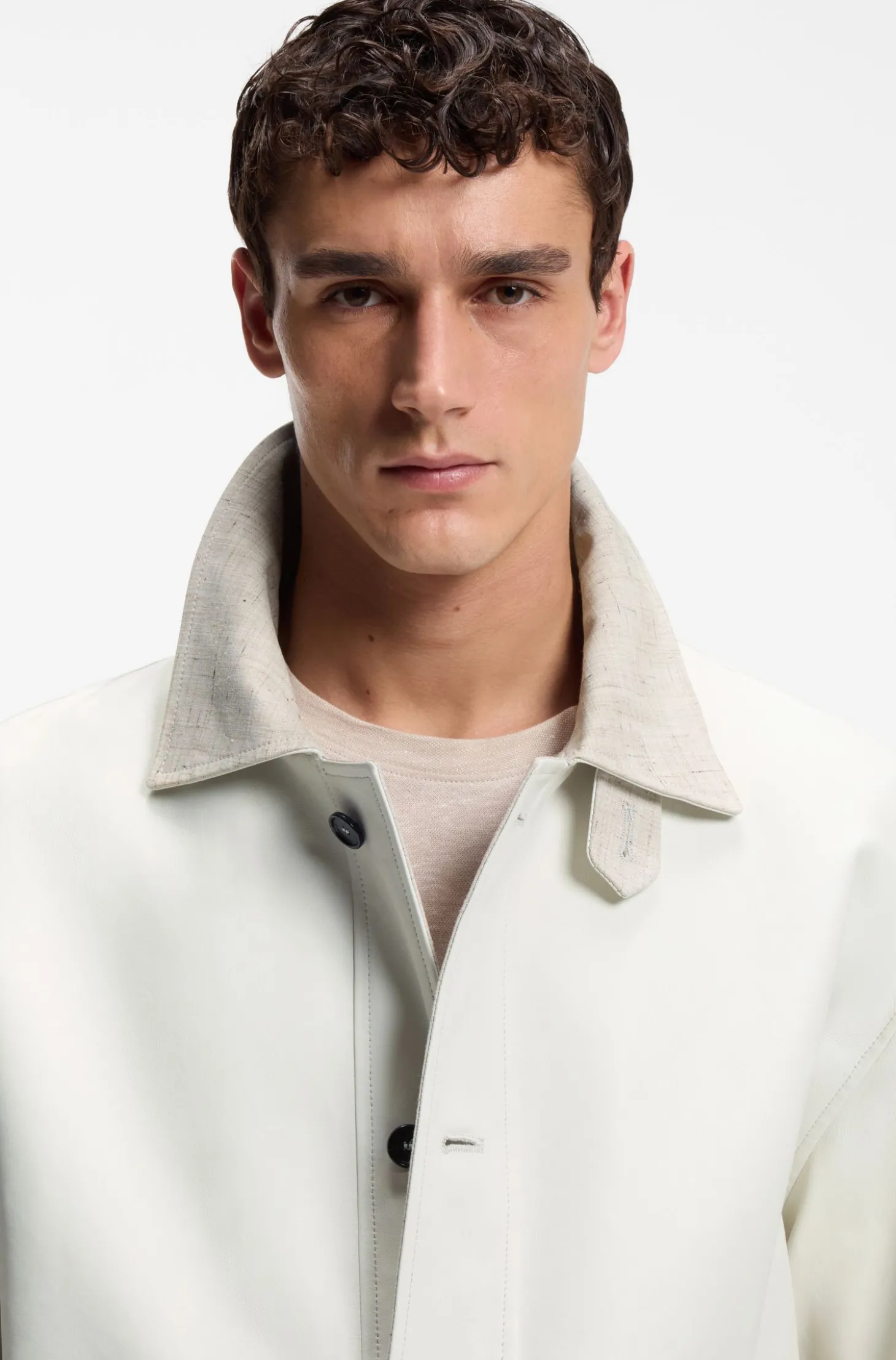 Oversized-Fit Jacke aus Nappaleder