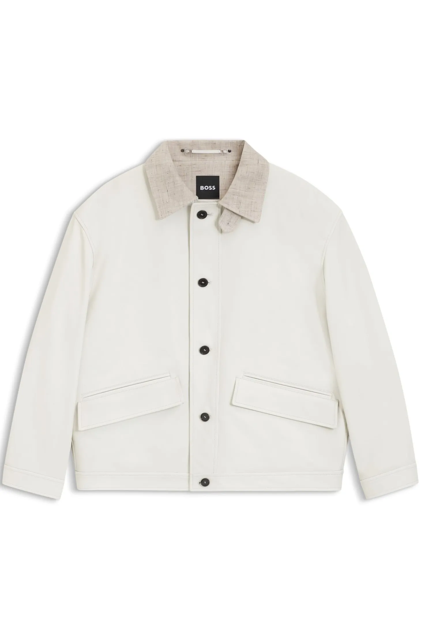 Oversized-Fit Jacke aus Nappaleder