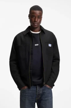 Oversized-Fit Overshirt aus Stretch-Baumwoll-Canvas
