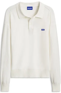 Oversized-Fit Polopullover aus Baumwolle