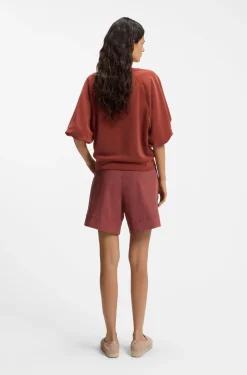 Oversized-Fit Sweatshirt mit kurzen Ballonärmeln