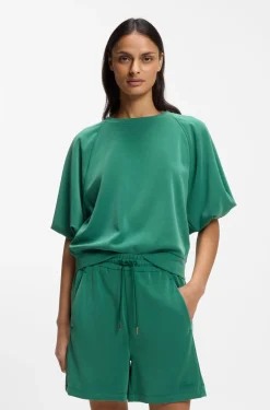 Oversized-Fit Sweatshirt mit kurzen Ballonärmeln