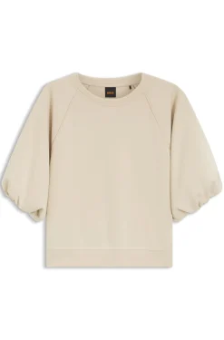 Oversized-Fit Sweatshirt mit kurzen Ballonärmeln