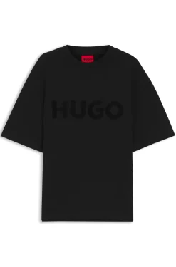 Oversized-Fit T-Shirt aus Baumwolle mit reflektierendem Logo