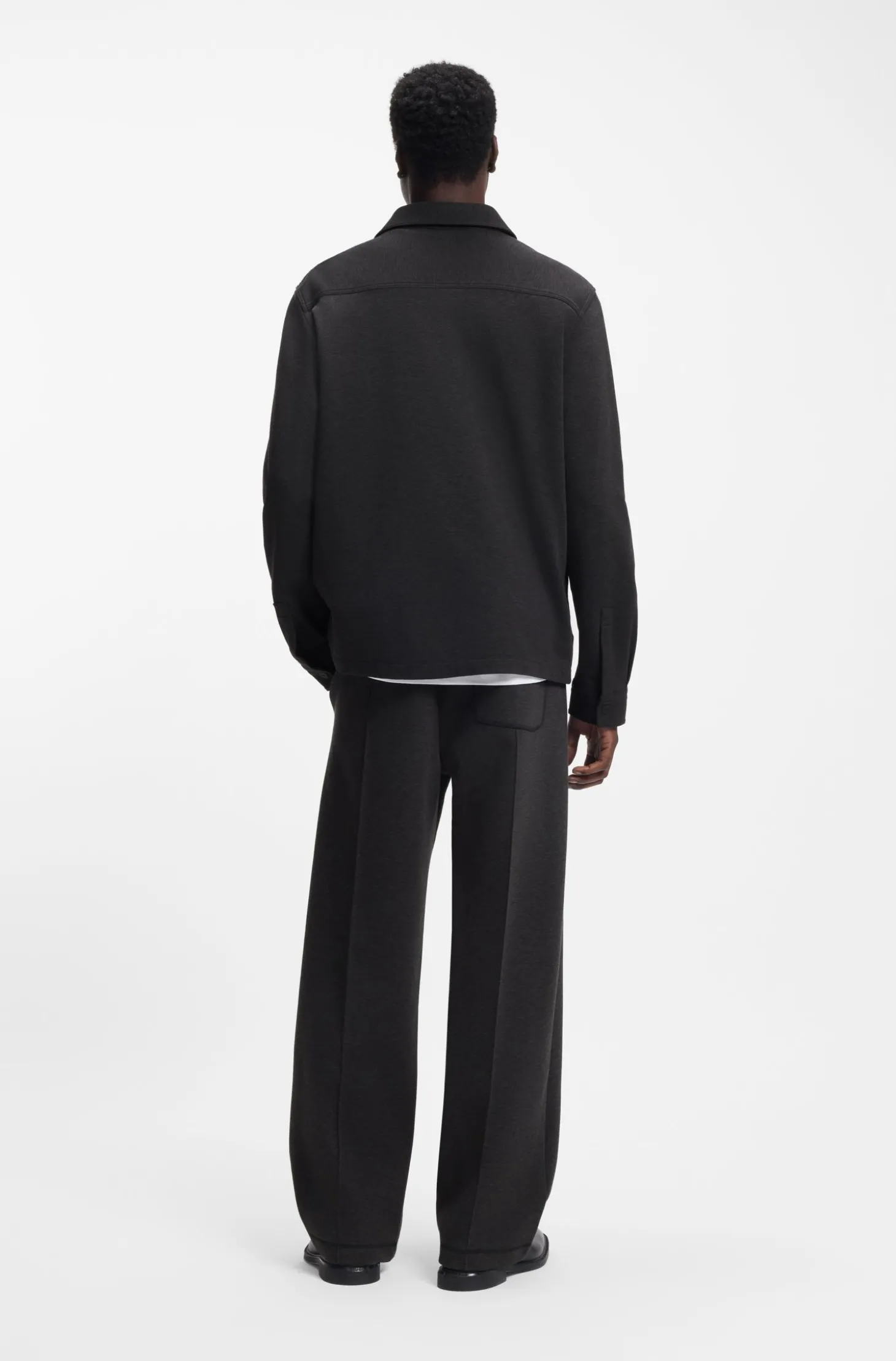 Oversized Hemd aus Baumwoll-Mix