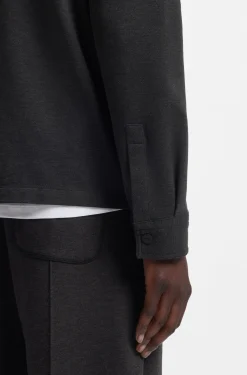 Oversized Hemd aus Baumwoll-Mix