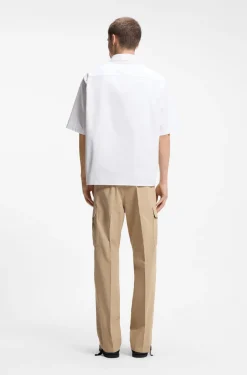 Oversized Hemd aus Baumwoll-Twill