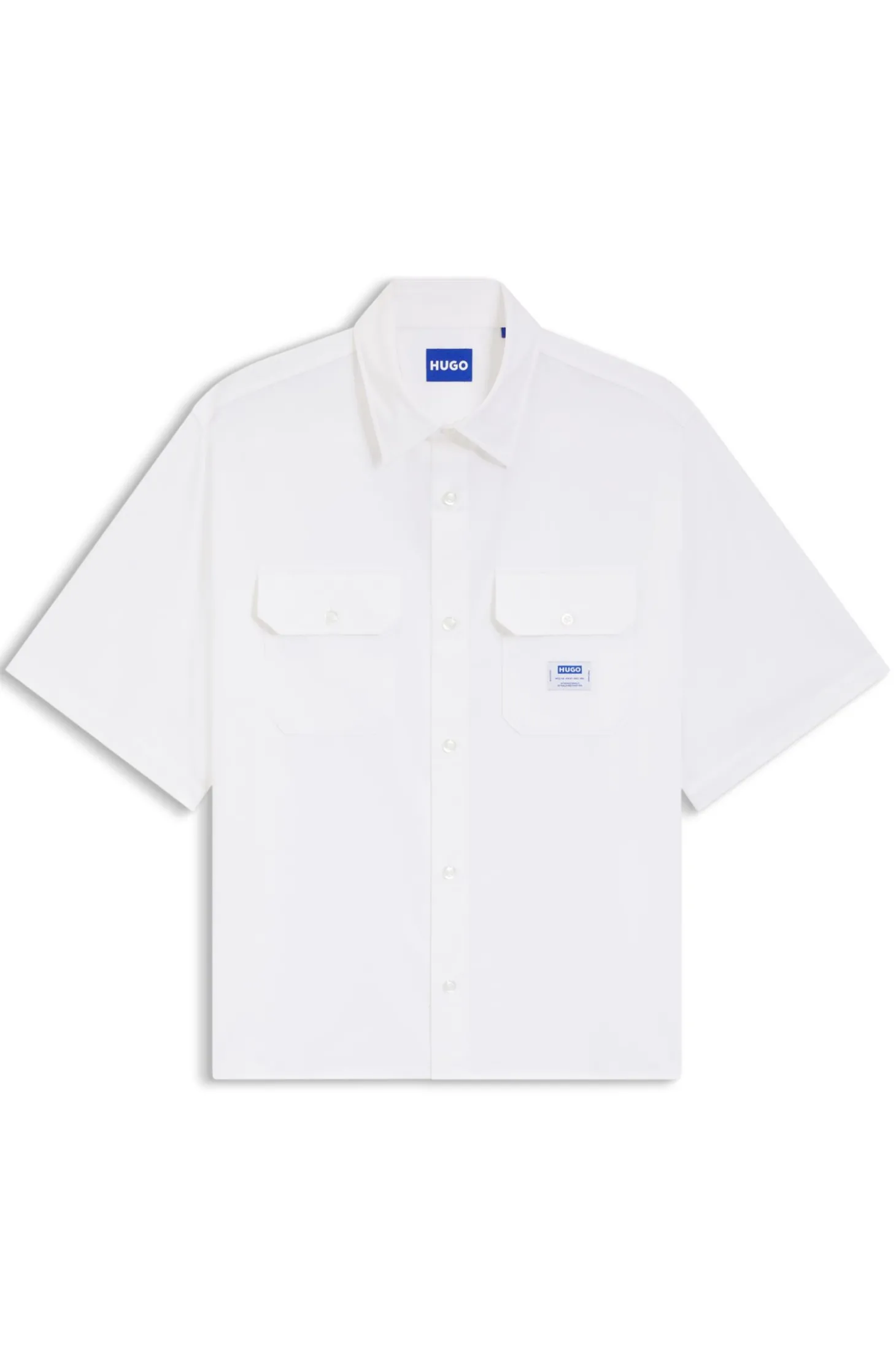 Oversized Hemd aus Baumwoll-Twill