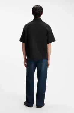 Oversized Hemd aus Baumwoll-Twill