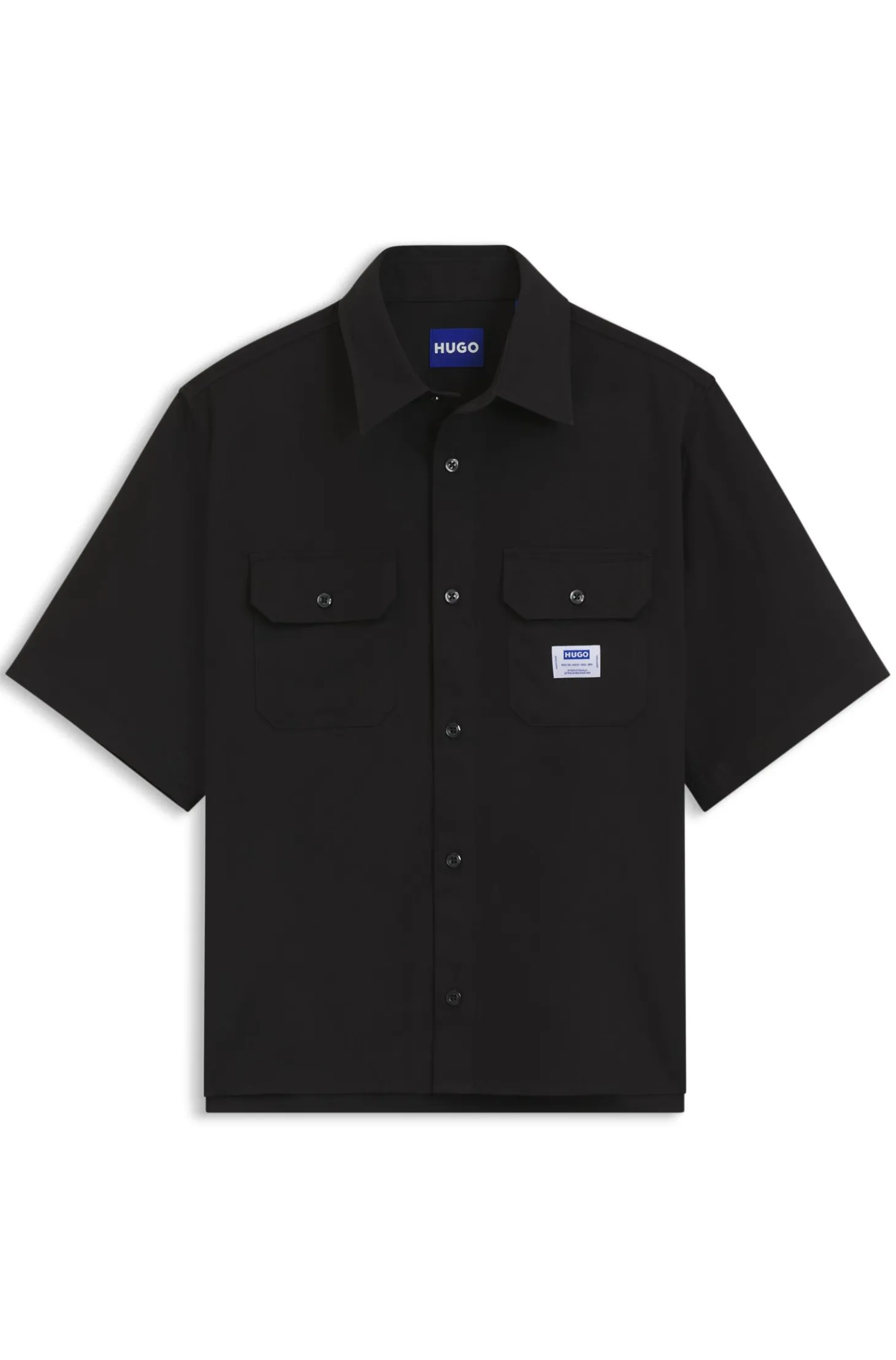 Oversized Hemd aus Baumwoll-Twill