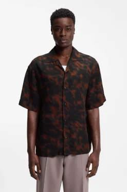 Oversized Hemd mit Digital-Print