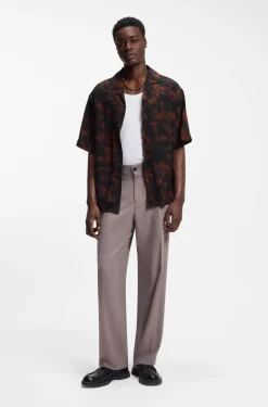Oversized Hemd mit Digital-Print