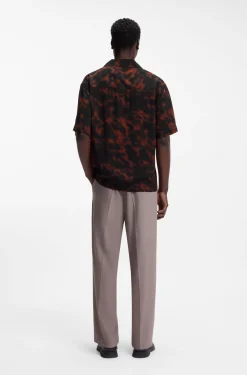 Oversized Hemd mit Digital-Print