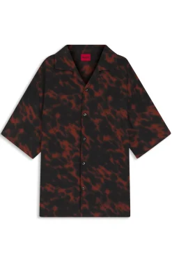 Oversized Hemd mit Digital-Print