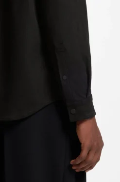 Oversized Hemd mit Logo-Stickerei