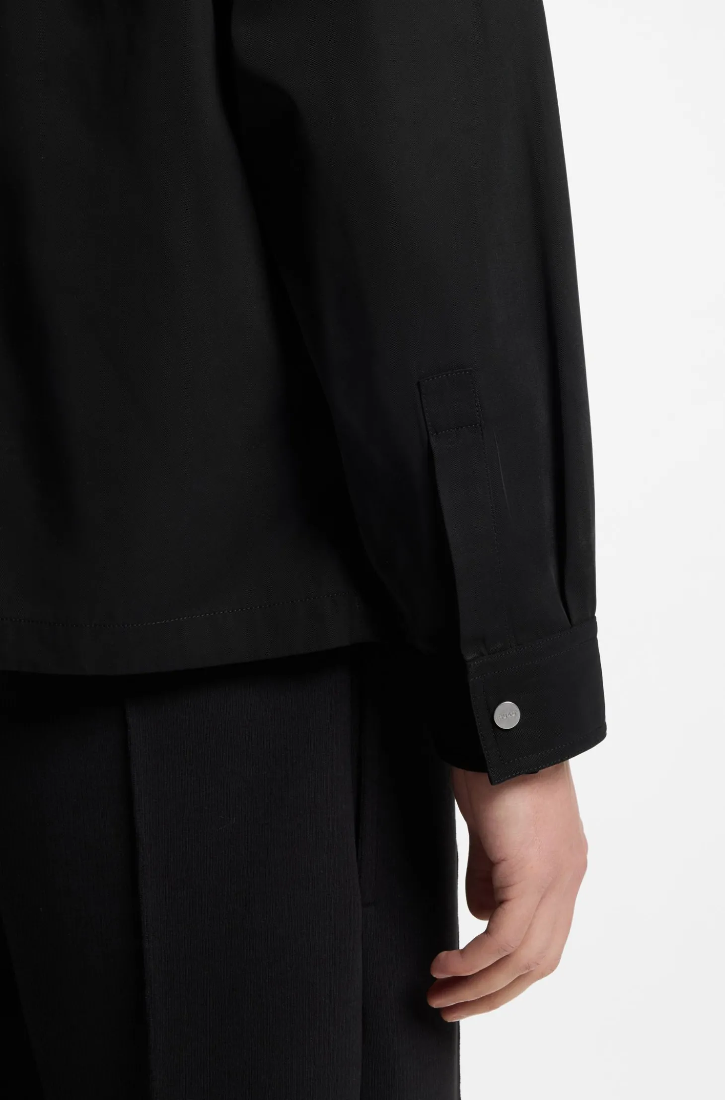 Oversized Hemd mit Reißverschluss
