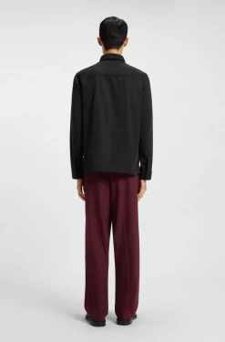 Oversized Hemd mit Stack-Logo-Aufnäher