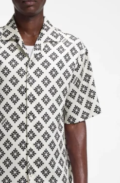 Oversized Hemd mit Statement-Print