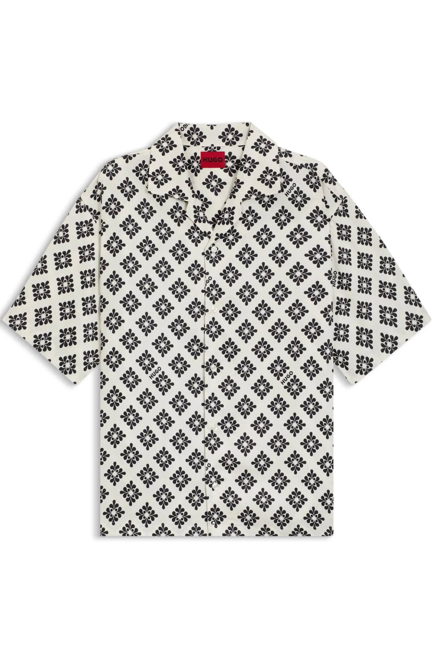 Oversized Hemd mit Statement-Print
