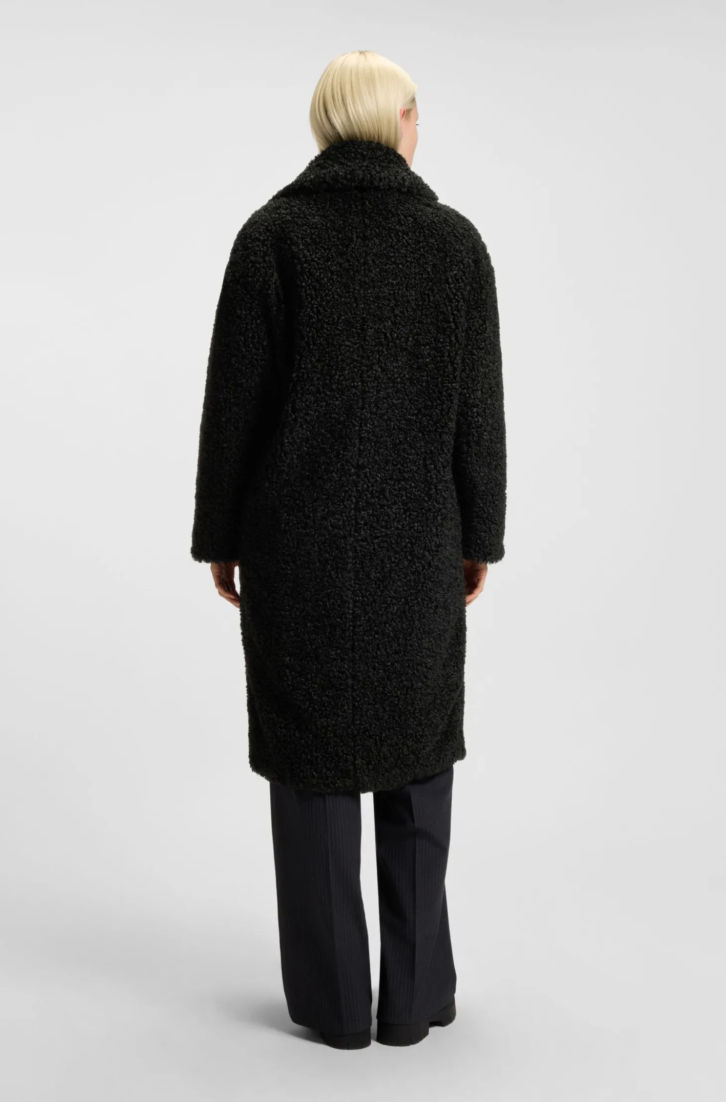 Oversized Mantel aus Kunstfell