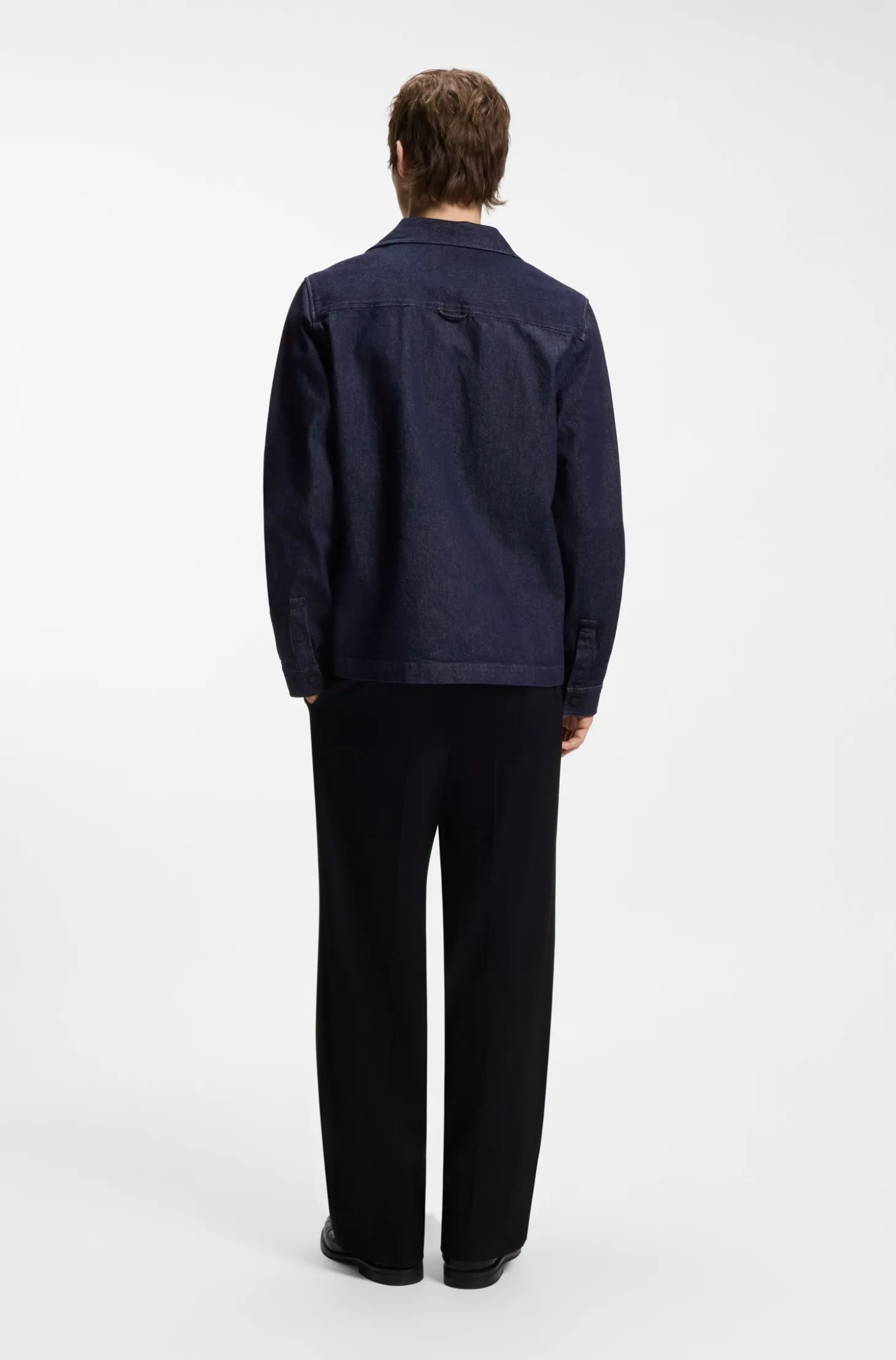 Oversized Overshirt aus festem japanischem Denim