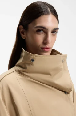 Oversized Trenchcoat mit wasserabweisendem Finish