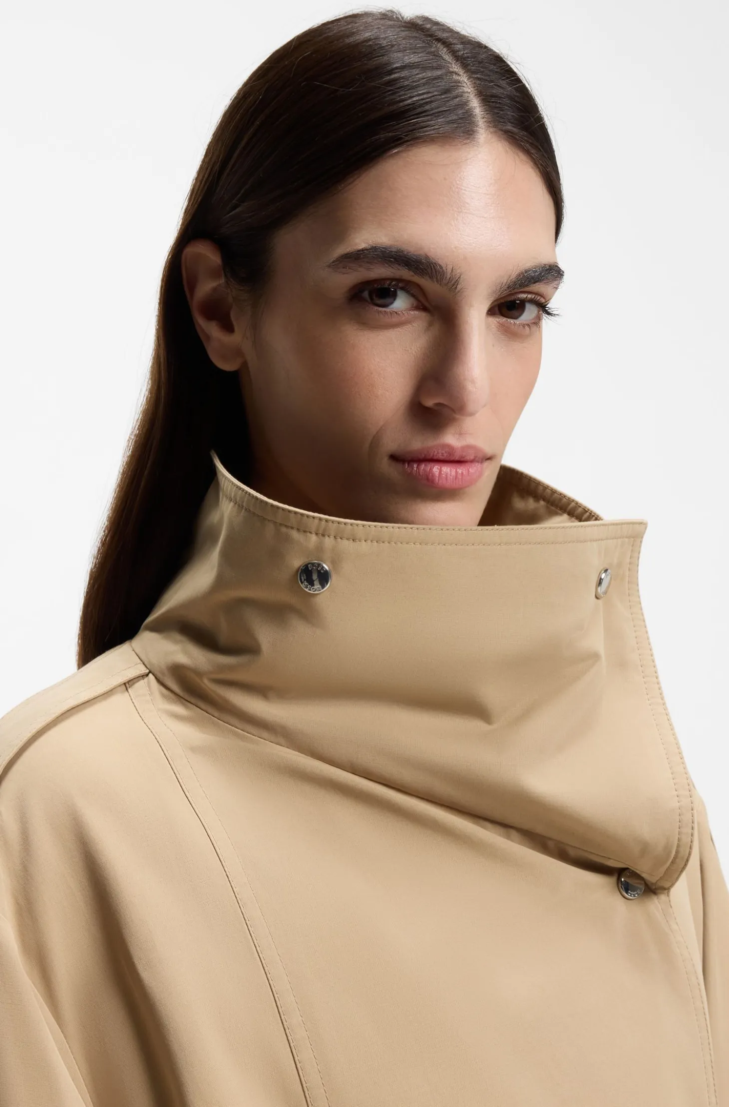 Oversized Trenchcoat mit wasserabweisendem Finish