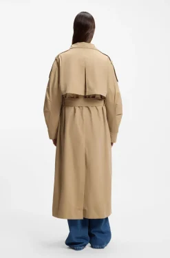 Oversized Trenchcoat mit wasserabweisendem Finish