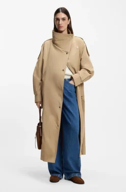 Oversized Trenchcoat mit wasserabweisendem Finish